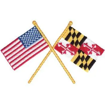 USA & Maryland Embroidery Design Bargain