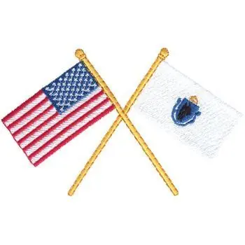 Weekend Sale USA & Massachusettes Embroidery Design