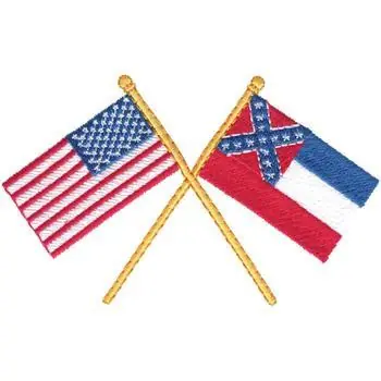 USA & Mississippi Embroidery Design Price Cut