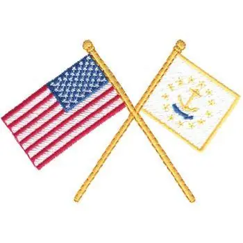 Get Yours USA & Rhode Island Embroidery Design