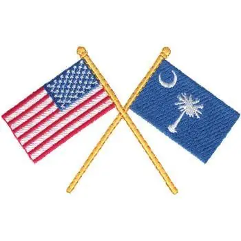 Brand New USA & South Carolina Embroidery Design