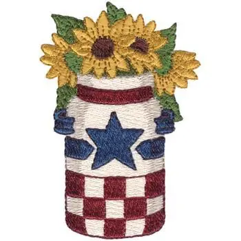 Affordable Americana Cream Can Embroidery Design