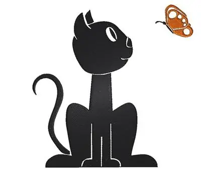 While Supplies Last Halloween Black Cat Embroidery Design