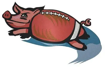 Pigskin Football Embroidery Design New Release