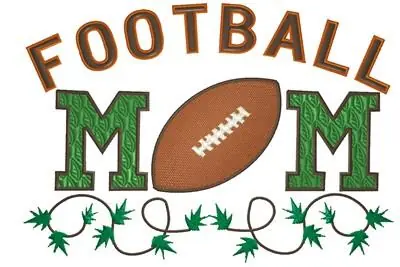 One Day Deal Football Mom Embroidery Design