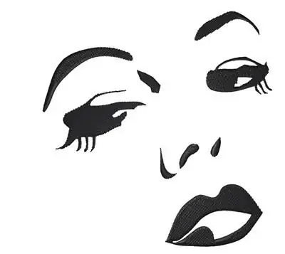 Affordable Womans Face Embroidery Design