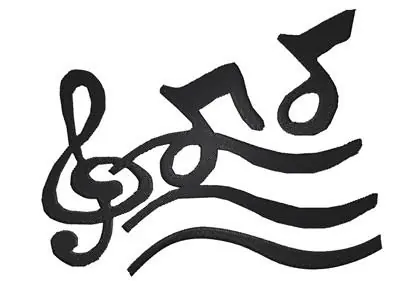 Buy Online Musical Notes Embroidery Design