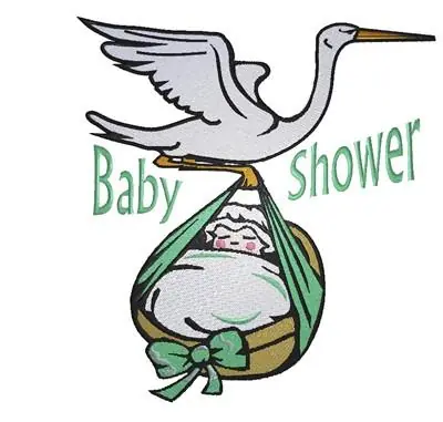 Baby Shower Embroidery Design Trending