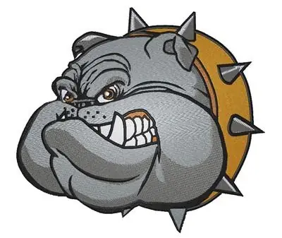 In Demand Bulldog Embroidery Design