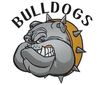 Bulldogs Embroidery Design Warranty Included
