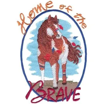 Home Of The Brave Embroidery Design Best Seller