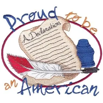 Hot Deal Proud To Be An American Embroidery Design