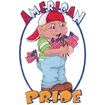 High Quality American Pride Embroidery Design