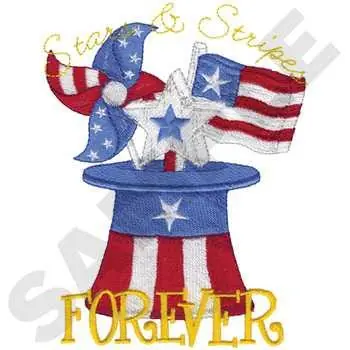 Holiday Sale Uncle Sam Hat Embroidery Design