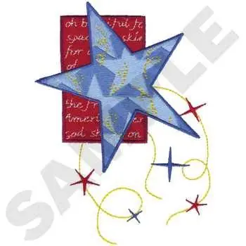 Don’t Miss Out Patriotic Star Embroidery Design