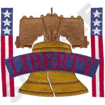 Professional Grade Liberty Bell Embroidery Design