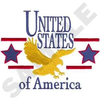 United State Of America Embroidery Design Mega Sale