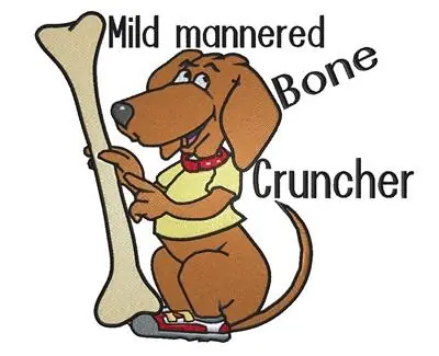 Mega Sale Bone Cruncher Embroidery Design