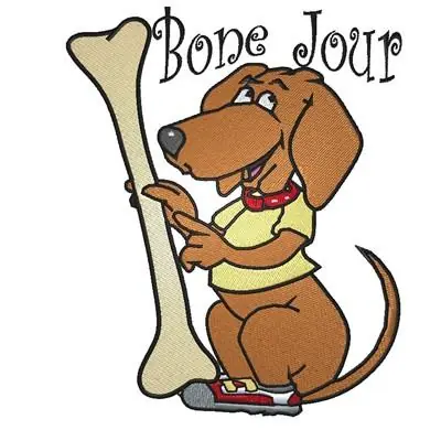 Bone Jour Embroidery Design Top Rated
