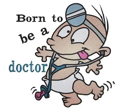 Final Sale Born Doctor Embroidery Design