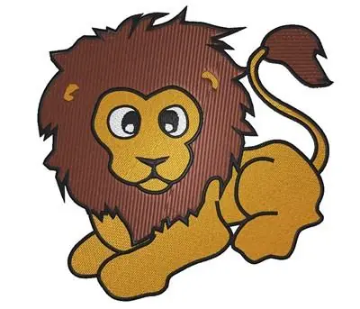 Cute Lion Embroidery Design Cheap