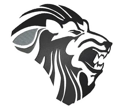 Lion Head Embroidery Design Luxury