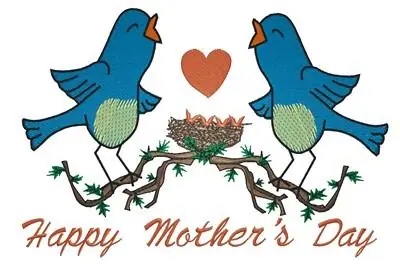 Brand New Happy Mothers Day Embroidery Design
