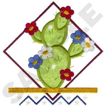 Clearance Pear Cactus Applique Embroidery Design