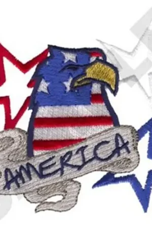 America Weagle Embroidery Design Shop Now