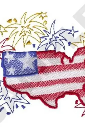Bargain United States Embroidery Design