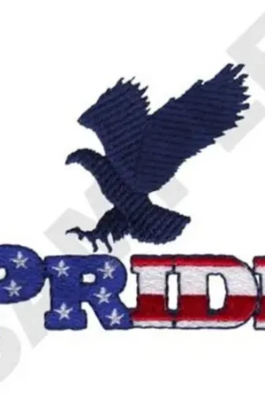 Worldwide Shipping Patriotic Pride Embroidery Design