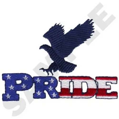 Worldwide Shipping Patriotic Pride Embroidery Design