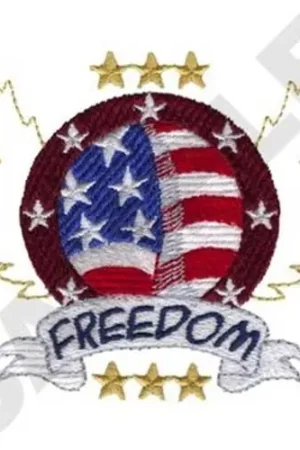 Freedom Embroidery Design Save Now