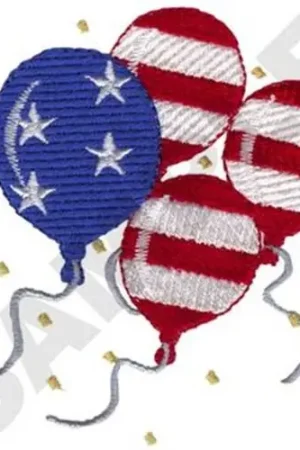 Place Order Patriotic Balloons Embroidery Design