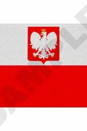 Free Shipping Polish Flag Embroidery Design