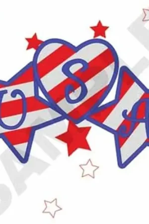 USA Stars Embroidery Design Holiday Sale