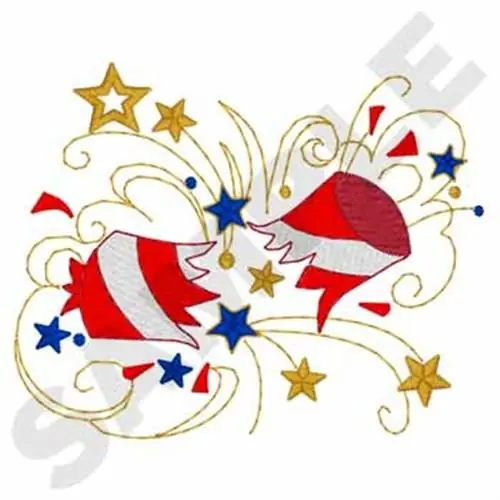 Firecracker Embroidery Design Direct From Manufacturer