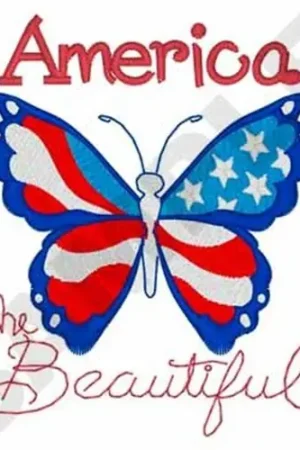 American Butterfly Embroidery Design Best Choice
