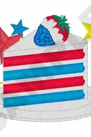 Patriotic Cake Embroidery Design Flash Sale