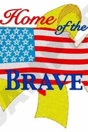 USA Yellow Ribbon Embroidery Design Best Seller