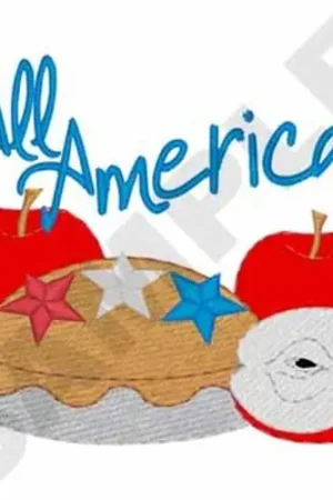 Low Price American Pie Embroidery Design