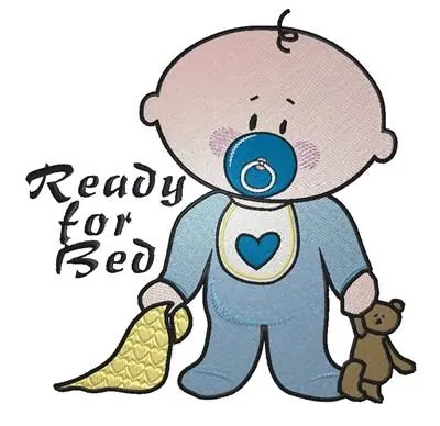Top Pick Ready For Bed Embroidery Design
