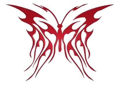 Buy Today Flaming Butterfly Embroidery Design