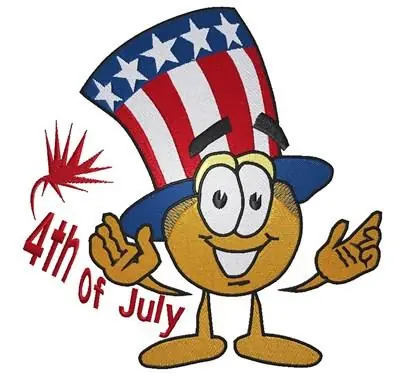 Place Order 4th Of July Embroidery Design