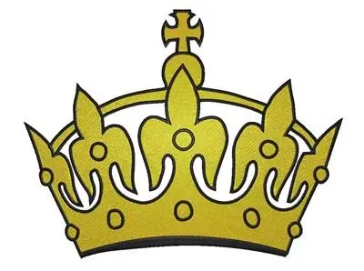 Crown Embroidery Design Original