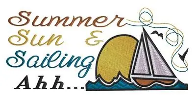 Summer Sun Embroidery Design Luxury