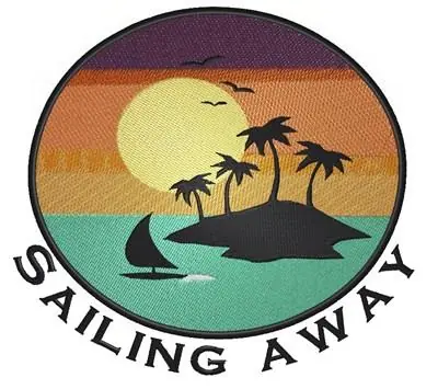Sailing Away Embroidery Design Sale