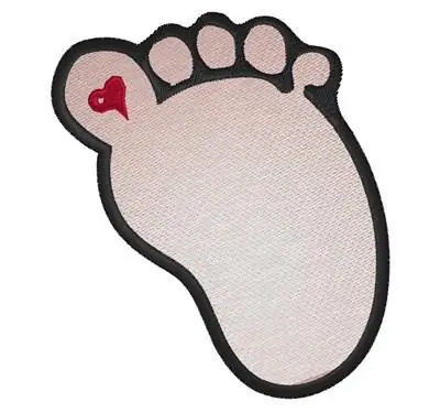 Bulk Order Footprint Embroidery Design
