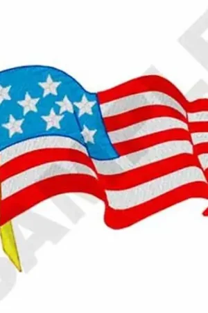 Best Price American Flag Embroidery Design
