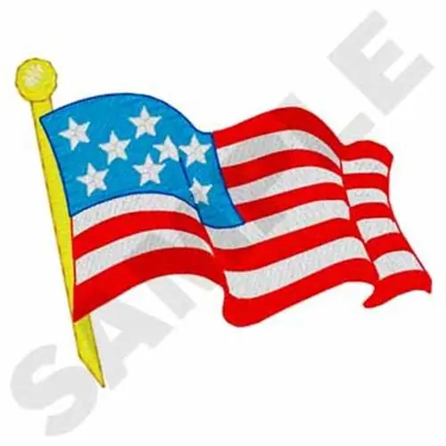 Best Price American Flag Embroidery Design